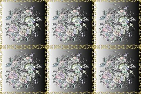 Colour Spring Theme seamless pattern Background. Floral seamless pattern backgro Stock Illustration