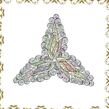 Colour Spring Theme seamless pattern Background. Flat Flower Elements Design. Stock Illustration