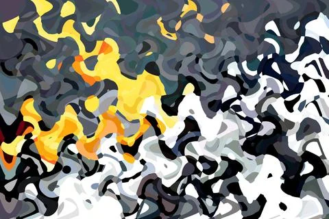Colour stains wave pattern digital art Canada North America イラスト素材