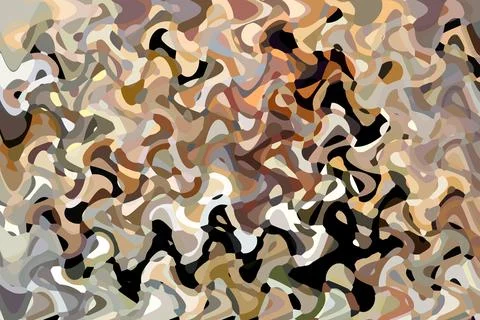 Colour stains wave pattern digital art Canada North America Stock Illustration