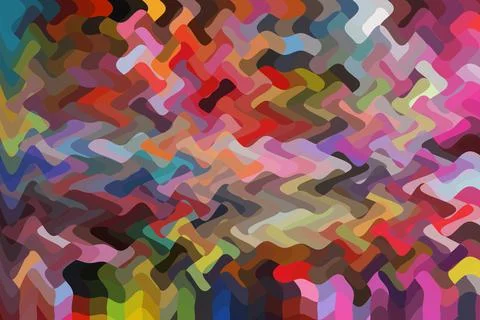 Colour stains wave pattern digital art Canada North America Stock Illustration