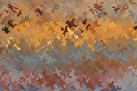 Colour stains wave pattern digital art Canada North America Stock Photos