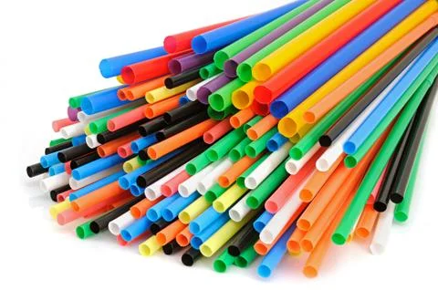 Colour straw Stock Photos