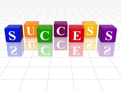 Colour success Stock Illustration