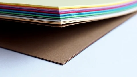 Colour swatches book. Rainbow sample colors catalogue. Stock Footage 87748965
