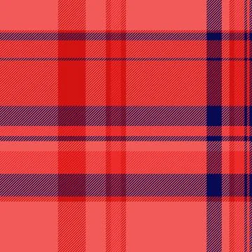 Colour tartan seamless vector, hobby check fabric textile. Printing texture.. Stock Illustration