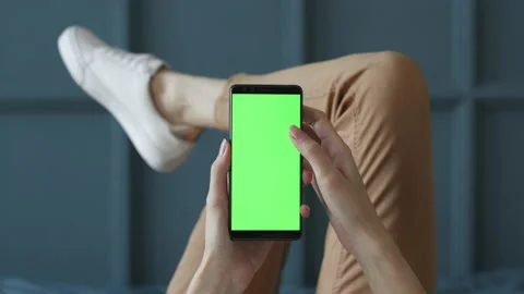 Colour Tracking Mock-up for Watching Content Closeup. Modern Life or Relax of Be Stock Footage 199477455