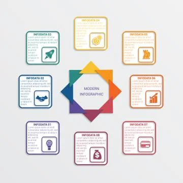 Colour triangles 8 options. Stock Illustration