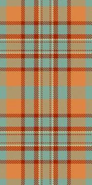 Colour vector background check, conceptual fabric seamless texture. 1950s p.. Stock Illustration