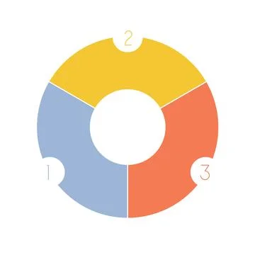 Coloured 3 ring Stock Illustration