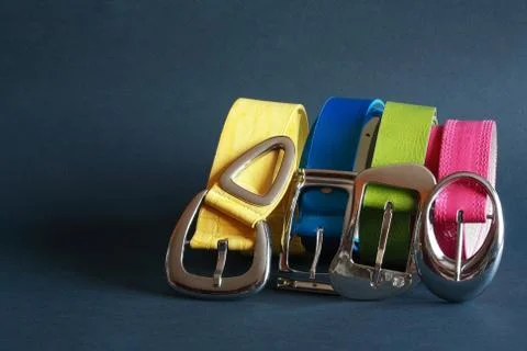 Coloured belts Stock Photos