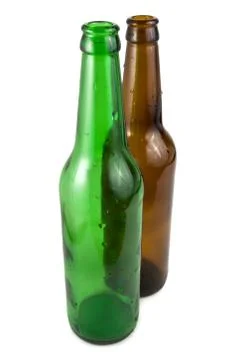 Coloured bottles Stock Photos