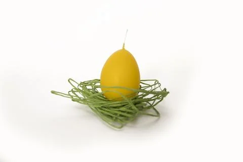 Coloured candles for easter 2023 Stock Photos