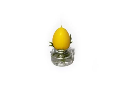 Coloured candles for easter 2023 Stock Photos
