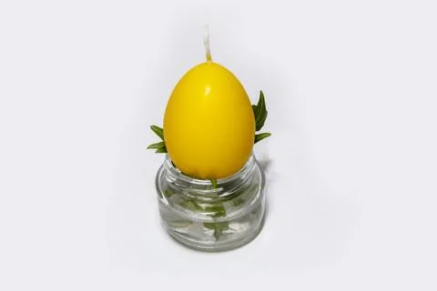 Coloured candles for easter 2023 Stock Photos