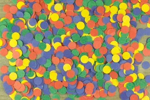 Coloured confetti Foto stock