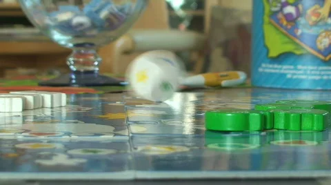 Coloured dice Stock Footage 801408