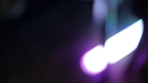 Coloured Disco Lights at Night Stock Footage 76873160