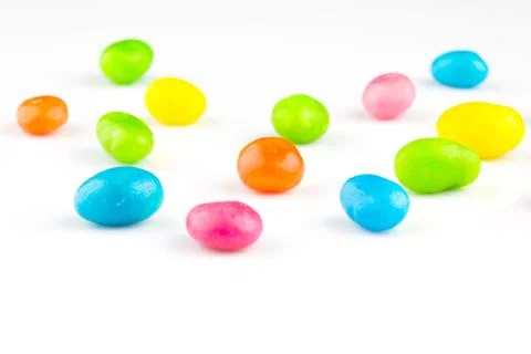 Coloured dragee close-up Stock Photos