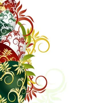 Coloured Easter eggs Stock Illustration