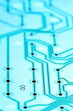 Coloured electronic of the scheme Stock Photos