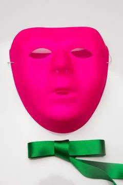 Coloured fabrics and ribbons; basic colours on a white background Stock Photos