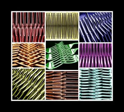 Coloured Forks Stock Photos
