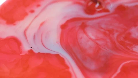 Coloured Inks In Motion Stock Footage 126918351