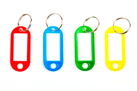 Coloured Key Tags Stock Photos