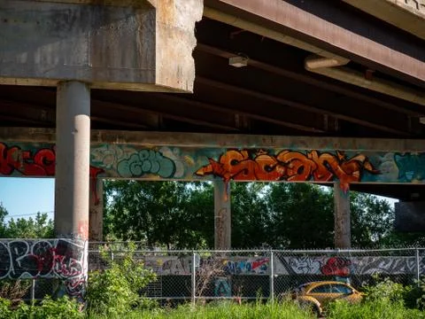 The coloured overpass Stock Photos