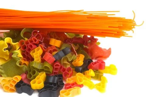 Coloured pastes Stock Photos