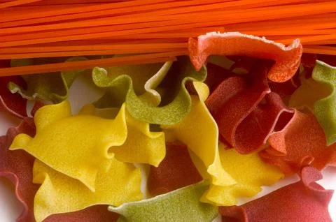Coloured pastes Stock Photos
