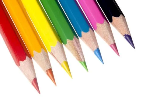 Coloured pencil image Stock Photos