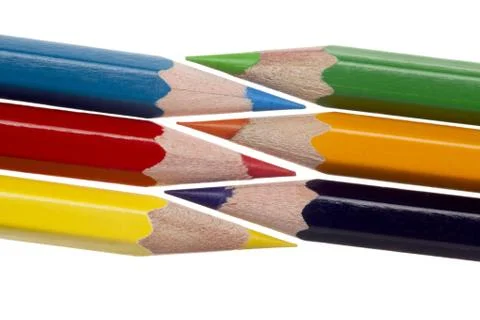 Coloured pencil image Stock Photos