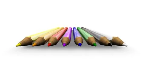 Coloured pencils Stock Illustration