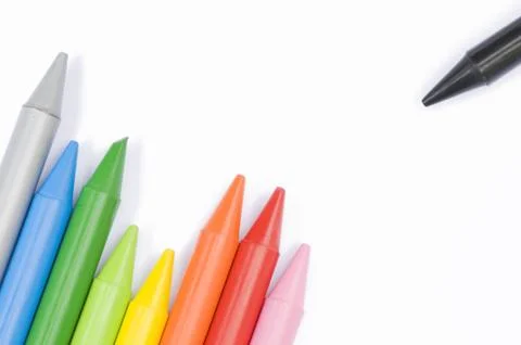 Coloured pencils Stock Photos