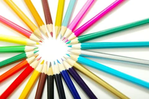 Coloured pencils Foto stock