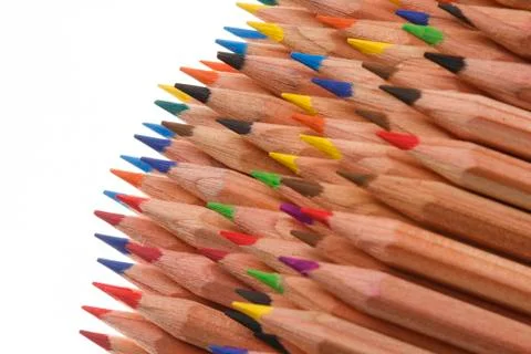 Coloured pencils Stock Photos