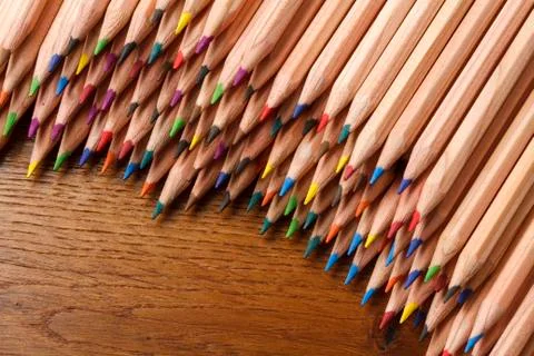 Coloured pencils Stock Photos