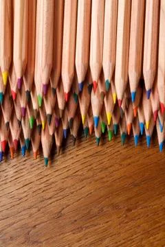 Coloured pencils Stock Photos