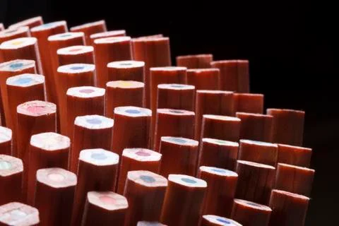 Coloured pencils Stock Photos