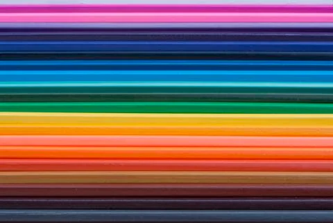 Coloured Pencils Stock Photos