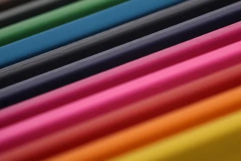 Coloured pencils Stock Photos