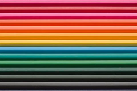 Coloured Pencils Stock Photos
