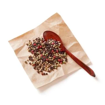 Coloured peppercorns Stock Photos