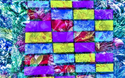 Coloured rectangles, colour blocking, Christmas motif, Christmas, Christmas Stock Photos