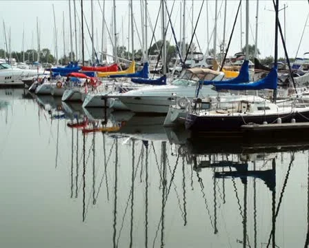 Coloured sail covers PAL Stock Footage 11284775