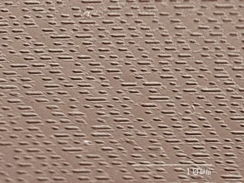 Coloured SEM of code on compact disc Stock Photos