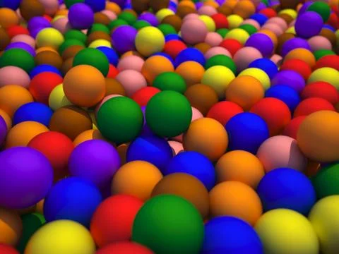 Coloured spheres Stock Illustration