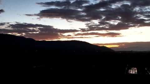 Coloured sunset Stock Footage 98456883